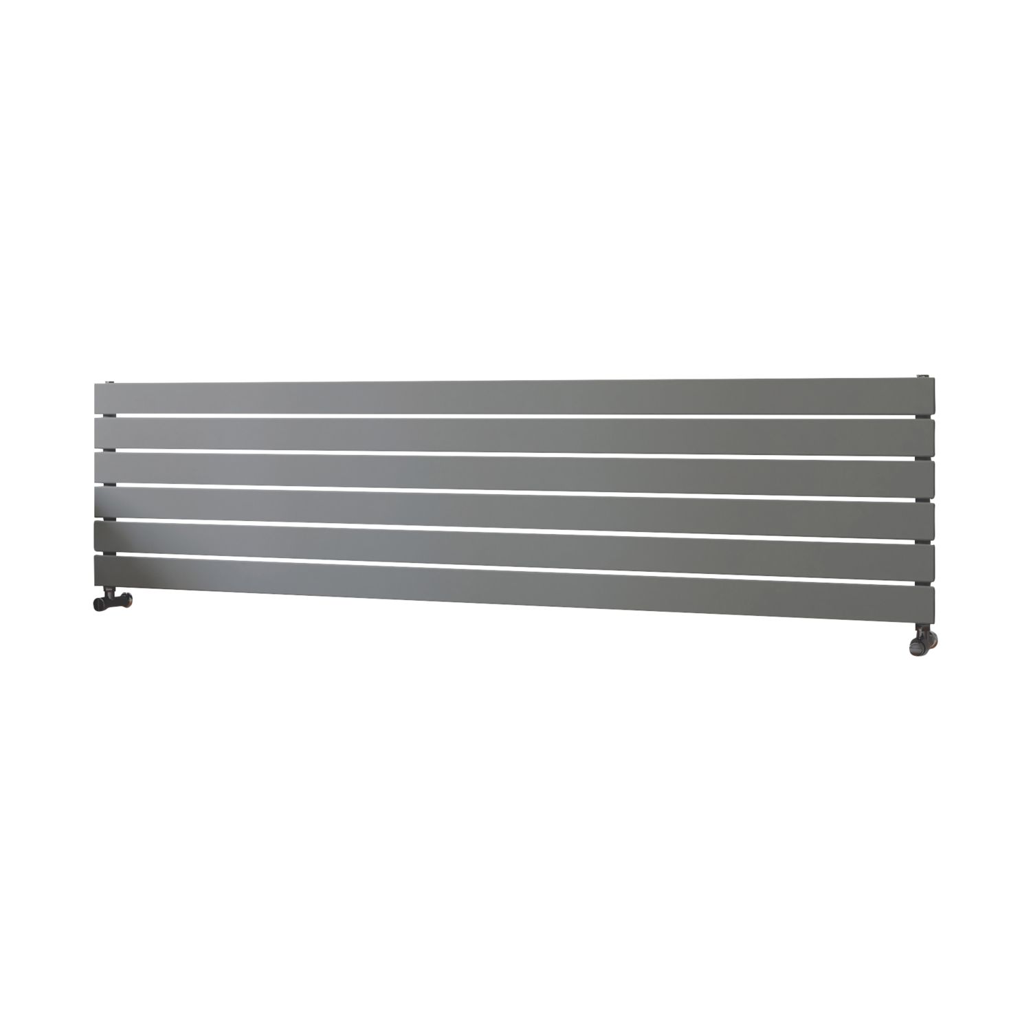 Ximax Oceanus 445mm x 1800mm 3017BTU Silver Horizontal Designer Radiator (770TR)