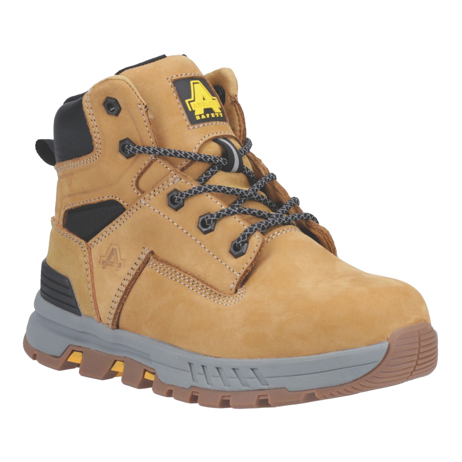 Amblers AS613 Elena Size 6.5 Womens Honey Water-Resistant Steel Toe Cap Safety Boots (770XP)