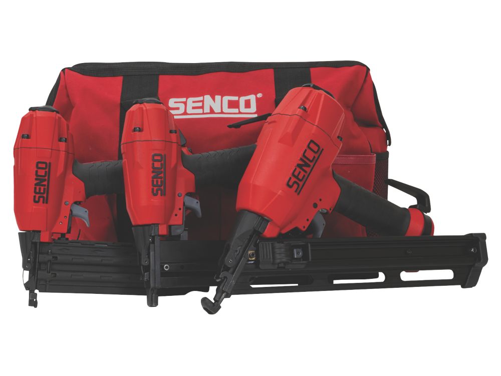 Senco 10S2001N Air 3 Tool Nailer/ Stapler Kit With Tool Bag Screwfix
