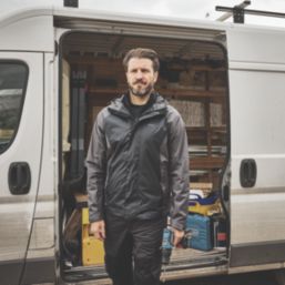 Site Orser Waterproof Jacket Grey / Black X Large Size 54" Chest