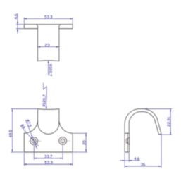 Smith & Locke Sash Window Handles Satin Chrome 50mm x 50mm 10 Pack