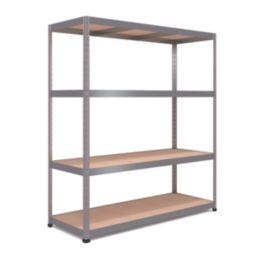 RB Boss  4-Tier Metal Garage Shelving Unit 1600mm x 600mm x 1800mm