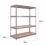 RB Boss  4-Tier Metal Garage Shelving Unit 1600mm x 600mm x 1800mm