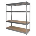 RB Boss  4-Tier Metal Garage Shelving Unit 1600mm x 600mm x 1800mm