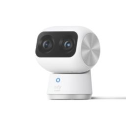 Eufy  S350 Mains-Powered White Wired 4K Indoor Round Security Camera