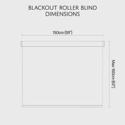 Renaissance Roller Blackout Thermal Blind White 150cm x 160cm Drop