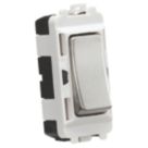 Knightsbridge  20AX Grid SP Control Switch Brushed Chrome