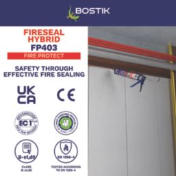 Bostik FP403 Fire Resistant Hybrid Sealant Grey 290ml