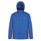 Regatta Matt Waterproof Shell Jacket Oxford Blue/Iron 4X Large Size 53" Chest