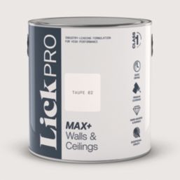 LickPro Max+ 2.5Ltr Taupe 02 Matt Emulsion  Paint