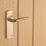 Designer Levers Goodrich Fire Rated Latch Lever Door Handle Pair Antique Brass