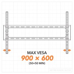 AVF APXT9100 Heavy Duty TV Wall Mount  Tilt 60 to 100"