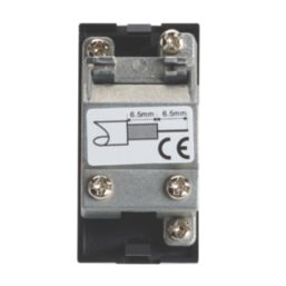 Contactum Media Modular F-Type Satellite Socket Black