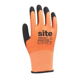 Orange waterproof gloves online