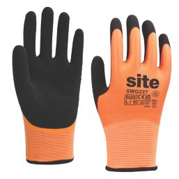 Orange Electrical Shock Resistant Glove, Size : Small, Medium