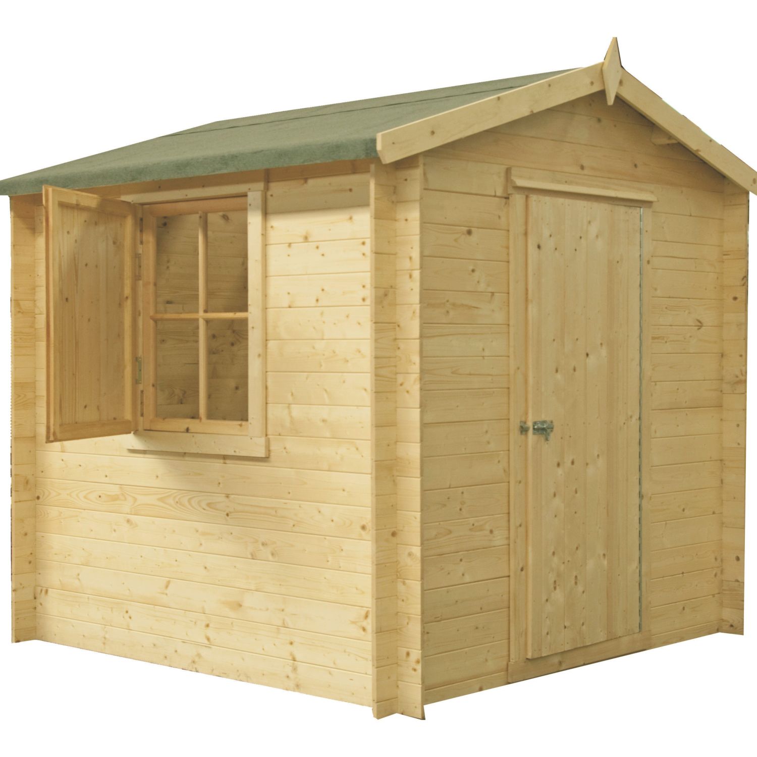 Shire Camelot 7' x 9' (Nominal) Apex Timber Log Cabin (771TJ)
