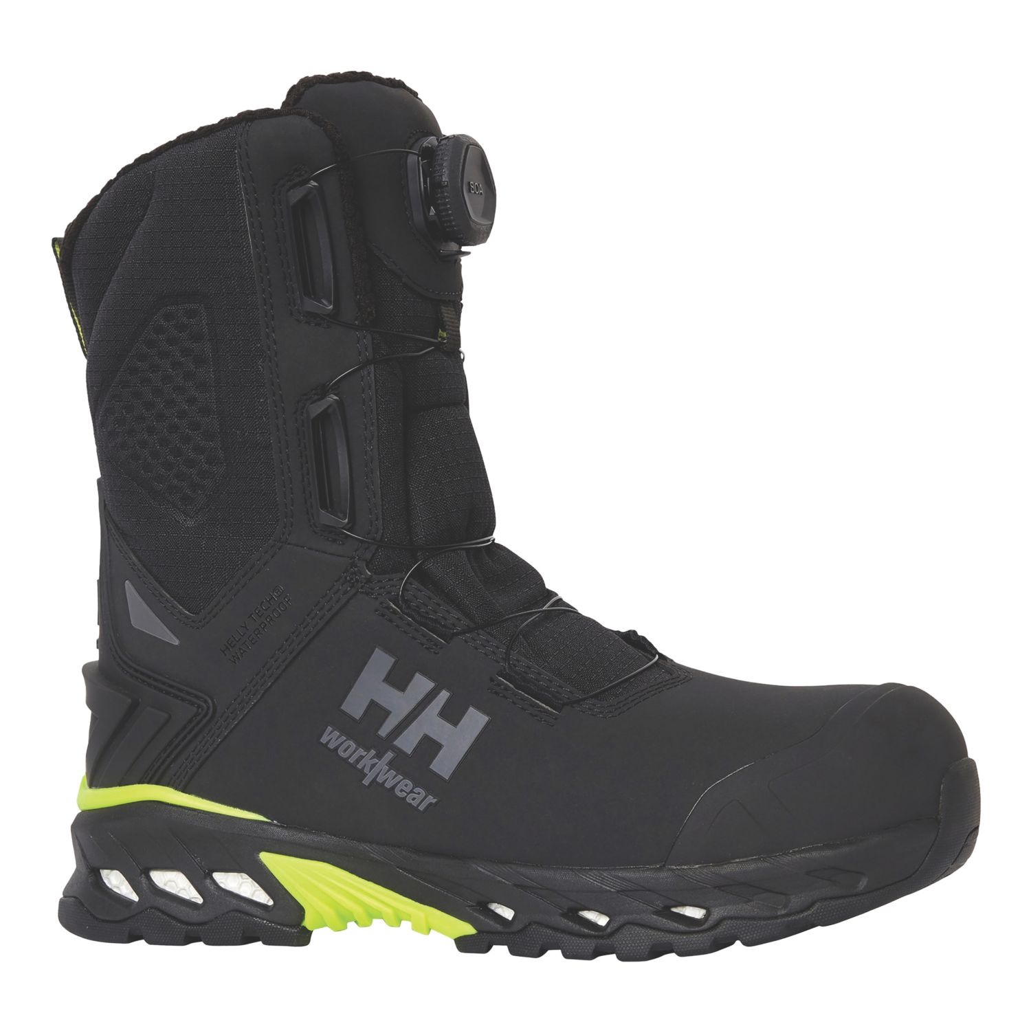 Helly Hansen Magni Evo Winter Tall Boa Size 11 Black Waterproof Safety Boots (771XP)