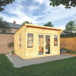 Mercia Helios Curved Roof 12' 6" x 9' (Nominal) Arched Timber Log Cabin