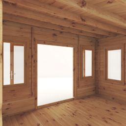 Mercia Helios Curved Roof 12' 6" x 9' (Nominal) Arched Timber Log Cabin