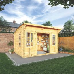 Mercia Helios Curved Roof 12' 6" x 9' (Nominal) Arched Timber Log Cabin