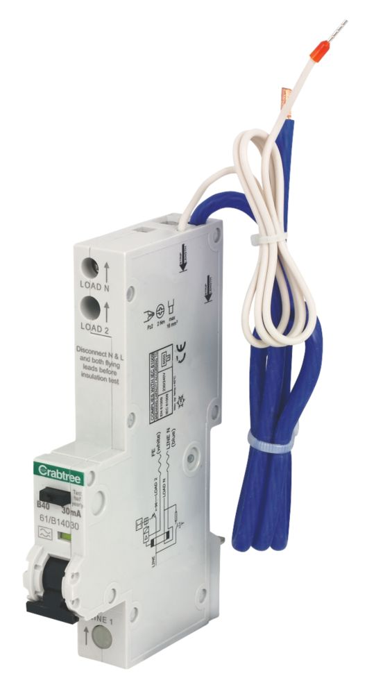 Crabtree Starbreaker 40A 30mA SP Type B  RCBO