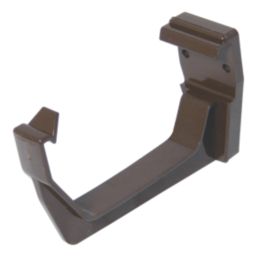 FloPlast  uPVC Square Fascia Brackets Brown 114mm 10 Pack
