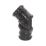 FloPlast  Push-Fit 0-90° Double Socket Adjustable Bend Black 110mm