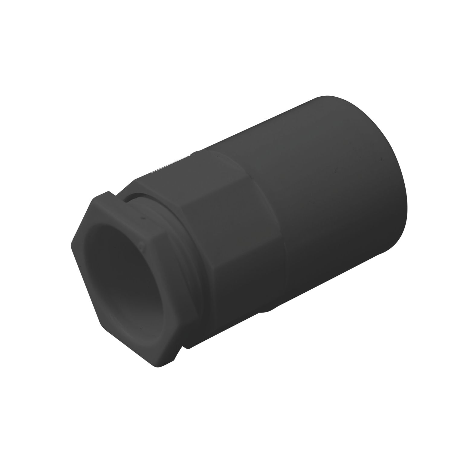 Tower Female Conduit Adaptors 20mm Black 2 Pack (77225)