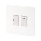 Varilight  13AX Switched Fused Spur with Neon Gloss White with White Inserts