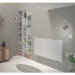 Ximax Oceanus Plan 595mm x 1800mm 3781BTU White Horizontal Designer Radiator