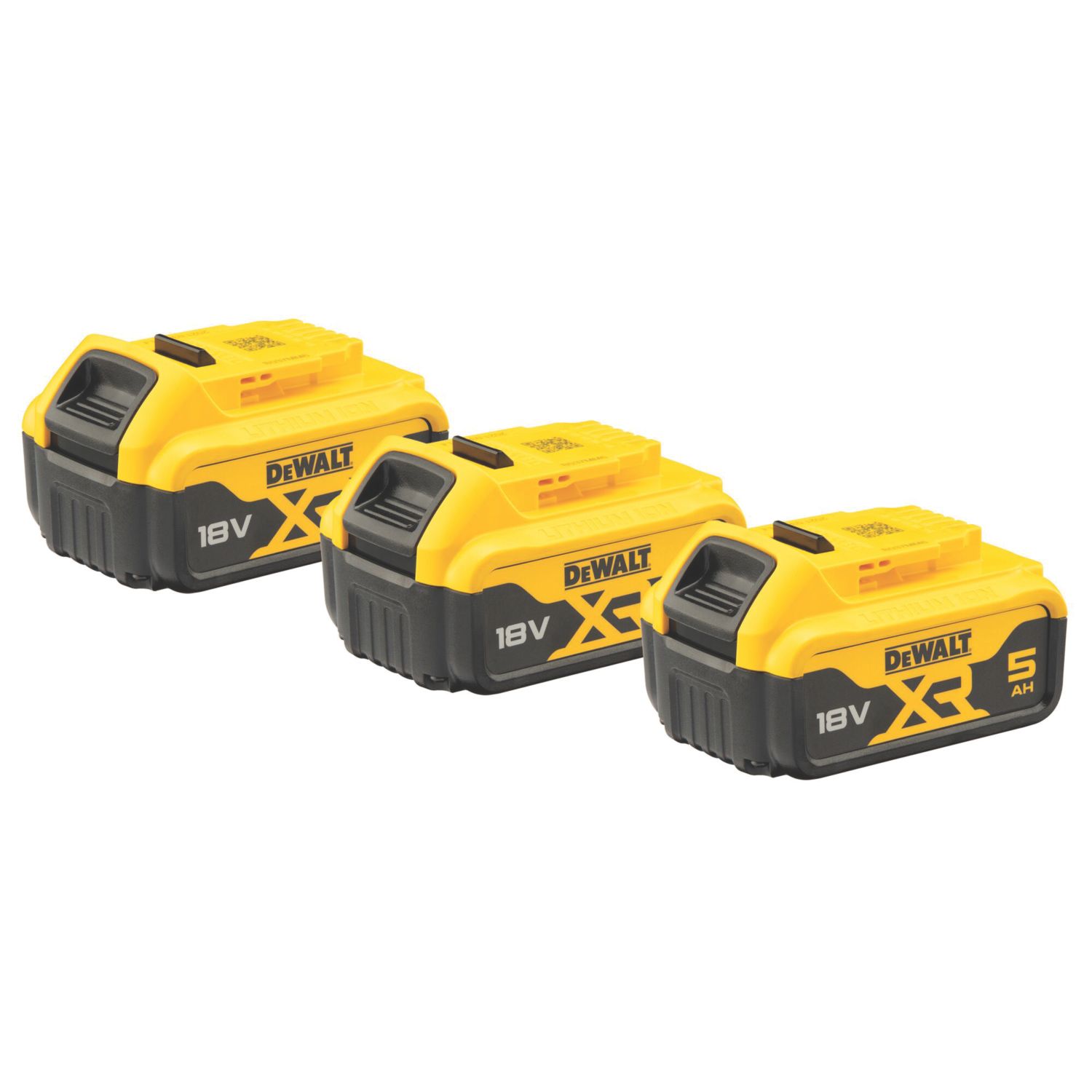 DEWALT DCB184P3-XJ 18V 5.0Ah Li-Ion XR Battery Pack Starter Kit 3 Pieces (772EK)