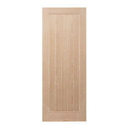 Unfinished Oak Wooden Cottage Internal Door 1981mm x 610mm