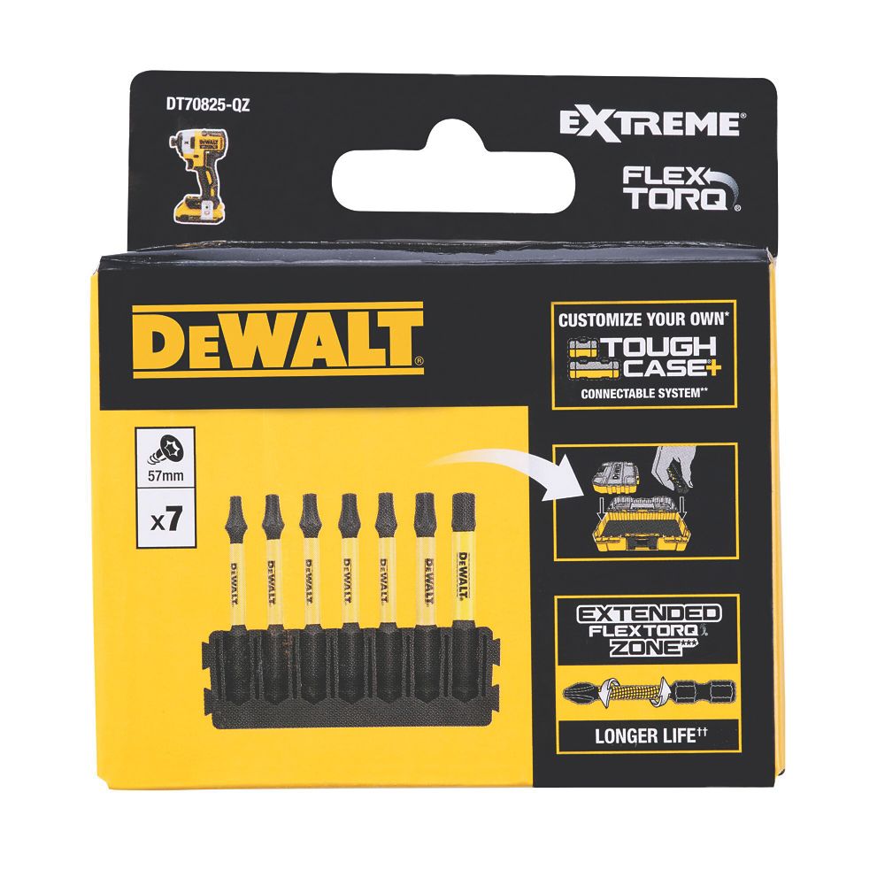 DeWalt MaxFit Mixed Demolition Screwdriver Set 6 Pieces - Screwfix