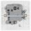 British General 800 Series 13A Switched Fused Spur with LED White