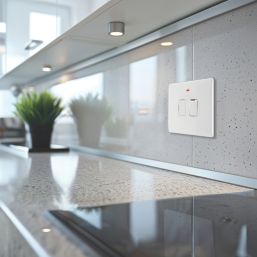 British General 800 Series 13A Switched Fused Spur with LED White