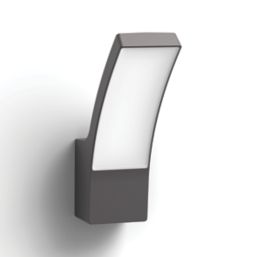 Philips Splay Outdoor LED Wall Light Anthracite 12W 1100lm