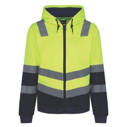 Regatta Pro Hi-Vis Hoodie Yellow / Navy Medium 43" Chest