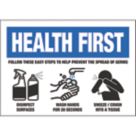 Essentials "Easy Steps to Prevent the Spread of Germs Hygiene" Signs 210mm x 297mm 10 Pack