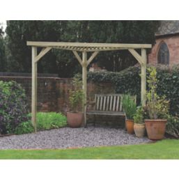Forest  9' 6" x 5' (Nominal) Flat Timber Pergola