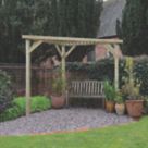 Forest  9' 6" x 5' (Nominal) Flat Timber Pergola