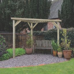 Forest  9' 6" x 5' (Nominal) Flat Timber Pergola