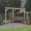 Forest  9' 6" x 5' (Nominal) Flat Timber Pergola