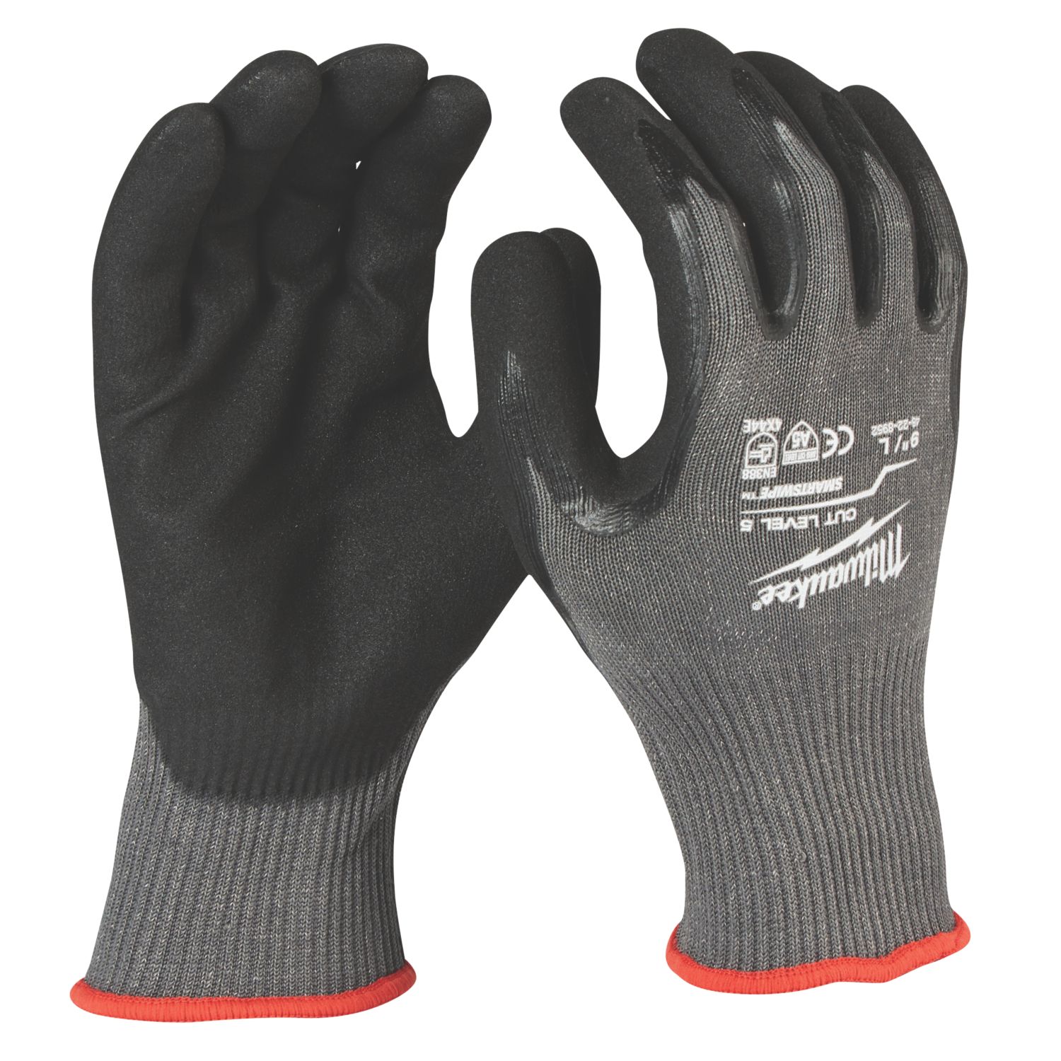 Milwaukee Dipped Gloves Grey Large (772PP)
