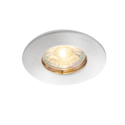 Saxby CosmosValue Fixed  Fire Rated Recessed Downlight Satin Nickel