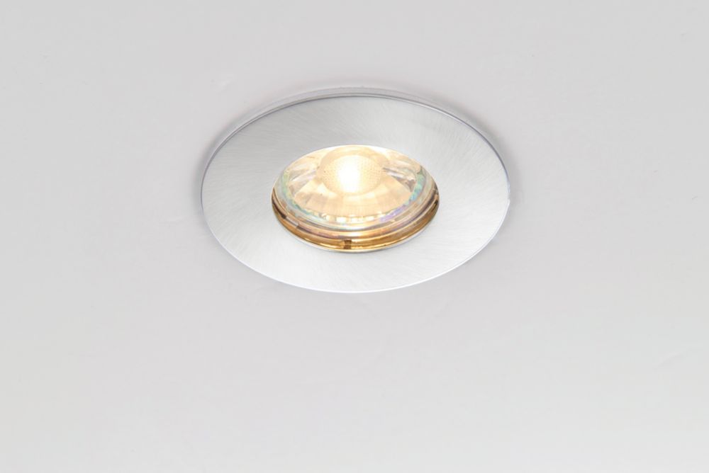 Saxby CosmosValue Fixed Fire Rated Recessed Downlight Satin Nickel