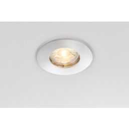 Saxby CosmosValue Fixed  Fire Rated Recessed Downlight Satin Nickel