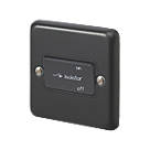 MK Contoura 10A 1-Gang 3-Pole Fan Isolator Switch Black  with Colour-Matched Inserts