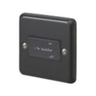 MK Contoura 10A 1-Gang 3-Pole Fan Isolator Switch Black  with Colour-Matched Inserts