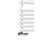 Terma Rolo Towel Rail 1085m x 520mm White 2111BTU