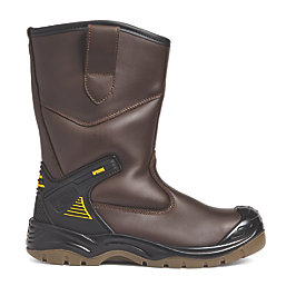 Apache AP305 12   Safety Rigger Boots Brown Size 12
